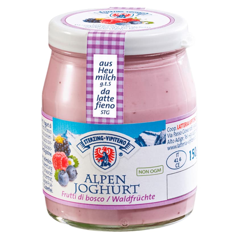 Sterzing Vipiteno Alpenjoghurt Waldfrucht 150g